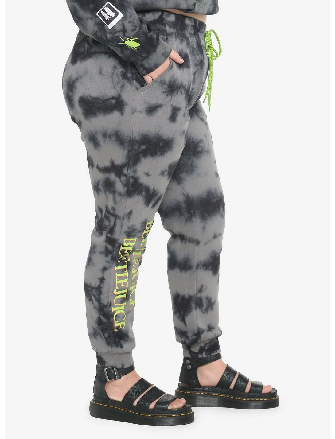 HUNIVERS Beetlejuice Icons Tie-Dye Sweatpants Plus Size 5 HUNIVERS Beetlejuice Icons Tie-Dye Sweatpants Plus Size - Image 5