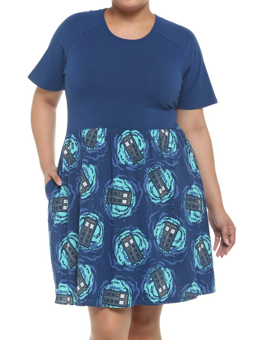 HUNIVERS Her Universe Doctor Who TARDIS Dress Plus Size 1 HUNIVERS Her Universe Doctor Who TARDIS Dress Plus Size