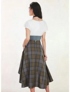 HUNIVERS Her Universe Outlander Tartan Lace-Up Hi-Low Dress 6 HUNIVERS Her Universe Outlander Tartan Lace-Up Hi-Low Dress -Dresses Online Store 18099204 av2