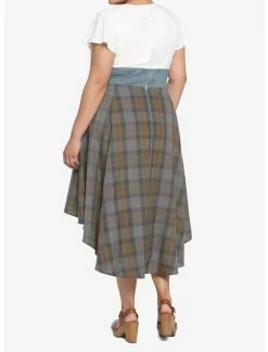 HUNIVERS Her Universe Outlander Tartan Lace-Up Hi-Low Dress Plus Size 5 HUNIVERS Her Universe Outlander Tartan Lace-Up Hi-Low Dress Plus Size -Dresses Online Store 18099912 av2