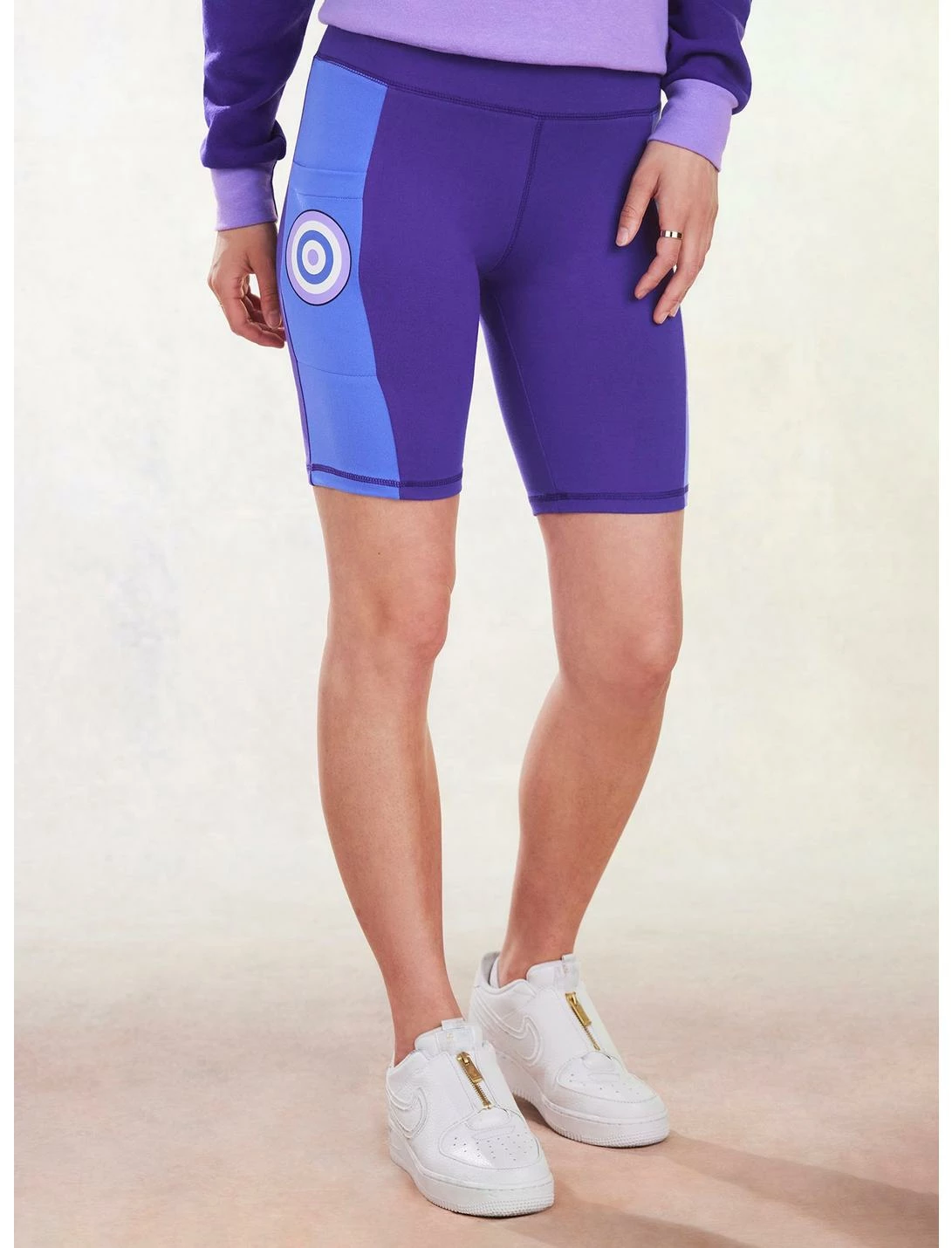 HUNIVERS Her Universe Marvel Hawkeye Kate Bishop Bike Shorts 1 HUNIVERS Her Universe Marvel Hawkeye Kate Bishop Bike Shorts