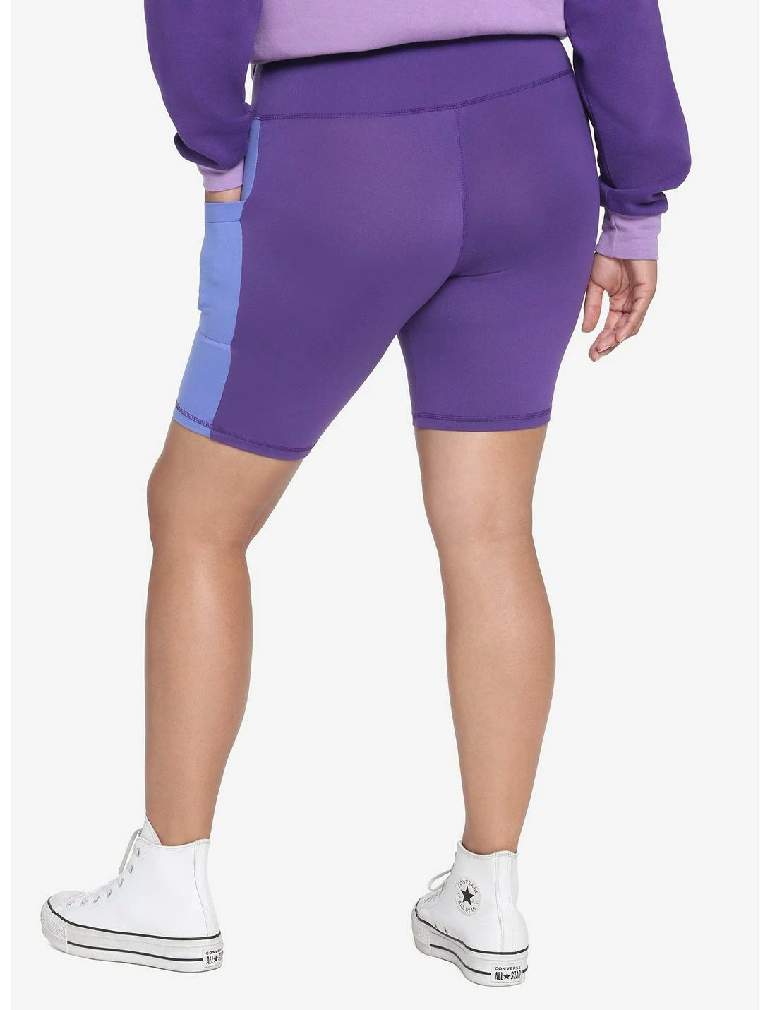 HUNIVERS Her Universe Marvel Hawkeye Kate Bishop Bike Shorts Plus Size 3 HUNIVERS Her Universe Marvel Hawkeye Kate Bishop Bike Shorts Plus Size - Image 3