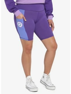 HUNIVERS Her Universe Marvel Hawkeye Kate Bishop Bike Shorts Plus Size