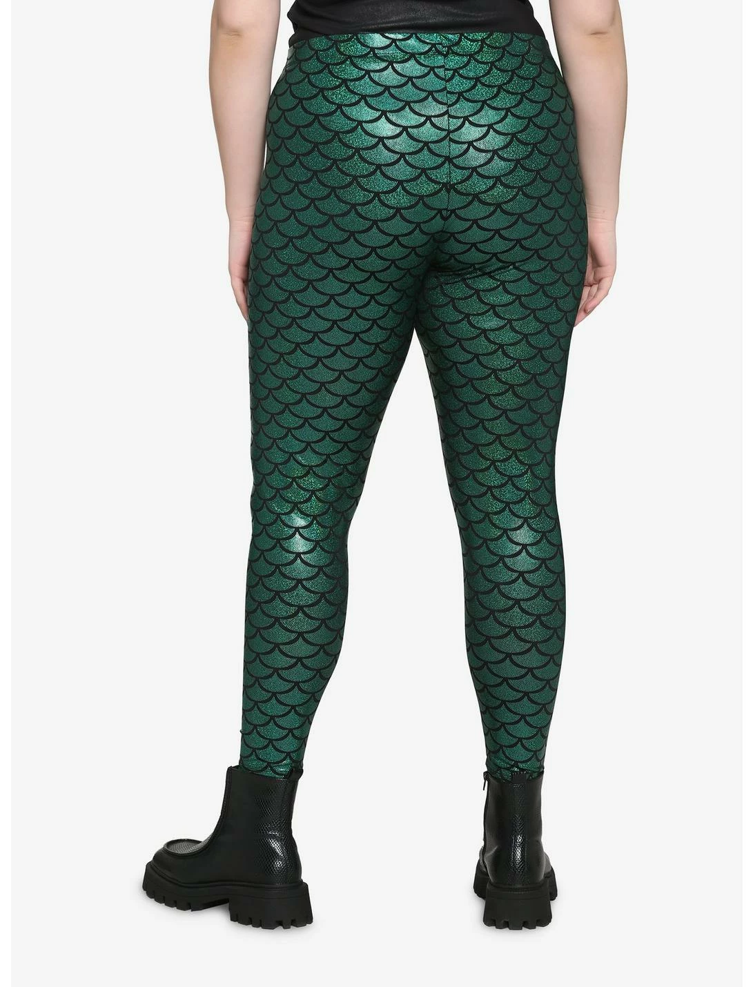 HUNIVERS Mermaid Scale Leggings Plus Size 2 HUNIVERS Mermaid Scale Leggings Plus Size - Image 2