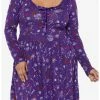 HUNIVERS Her Universe Disney Hocus Pocus Icon Lace-Up Dress Plus Size