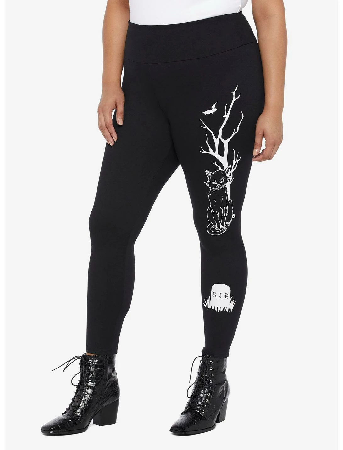 HUNIVERS Her Universe Disney Hocus Pocus Binx Tombstone Leggings Plus Size 1 HUNIVERS Her Universe Disney Hocus Pocus Binx Tombstone Leggings Plus Size