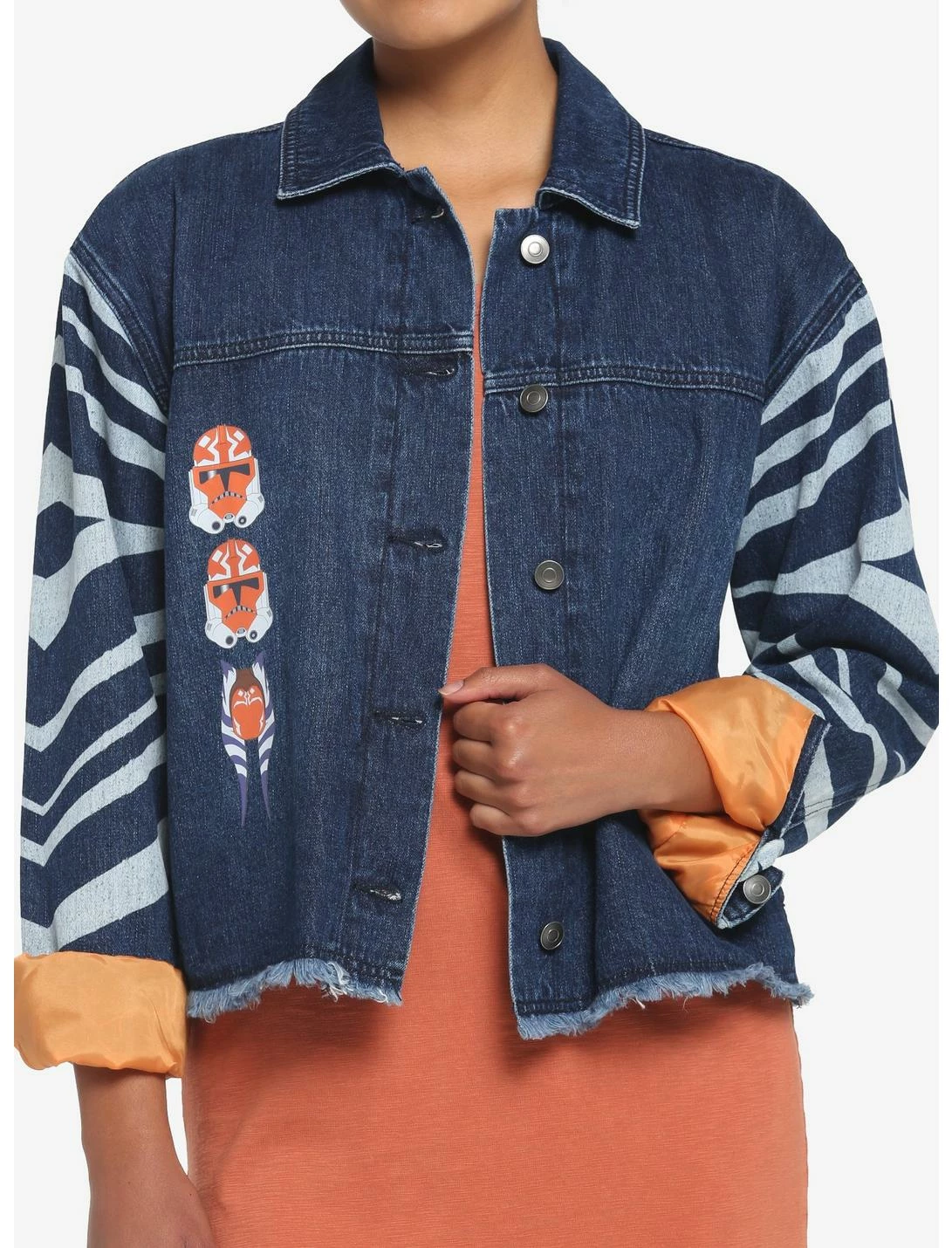 HUNIVERS Her Universe Star Wars Ahsoka Tano Clone Trooper Denim Jacket 1 HUNIVERS Her Universe Star Wars Ahsoka Tano Clone Trooper Denim Jacket