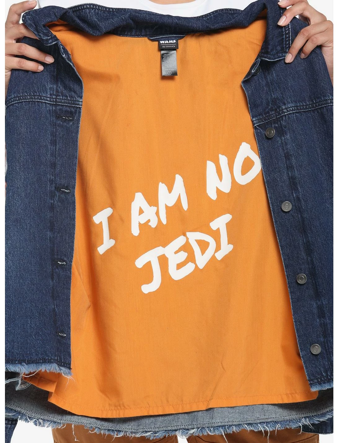 HUNIVERS Her Universe Star Wars Ahsoka Tano Clone Trooper Denim Jacket Plus Size 4 HUNIVERS Her Universe Star Wars Ahsoka Tano Clone Trooper Denim Jacket Plus Size - Image 4