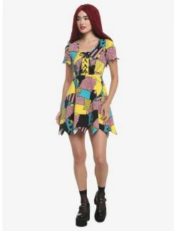 HUNIVERS The Nightmare Before Christmas Sally Patchwork Jagged Dress 7 HUNIVERS The Nightmare Before Christmas Sally Patchwork Jagged Dress -Dresses Online Store 18385797 av3