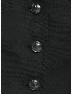 HUNIVERS Black Double-Breasted Girls Vest 7 HUNIVERS Black Double-Breasted Girls Vest -Dresses Online Store 18386263 av3