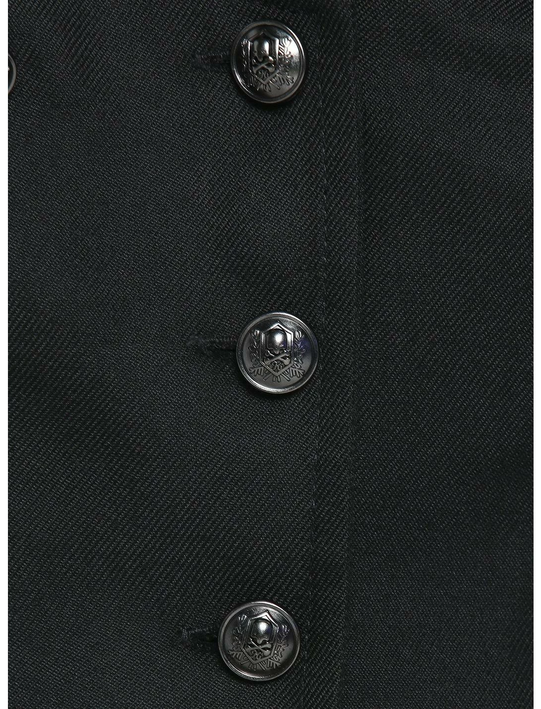 HUNIVERS Black Double-Breasted Girls Vest 4 HUNIVERS Black Double-Breasted Girls Vest - Image 4