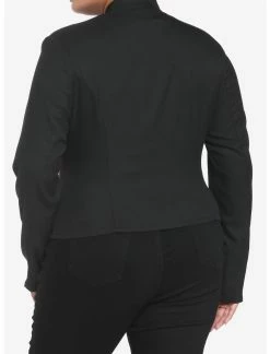 HUNIVERS Black Military Jacket Plus Size -Dresses Online Store 18386286 av2