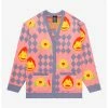 HUNIVERS Studio Ghibli Howl's Moving Castle Howl's Diamonds & Calcifer Cardigan