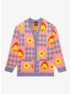 Dresses Online Store 44 HUNIVERS Studio Ghibli Howl's Moving Castle Howl's Diamonds & Calcifer Cardigan