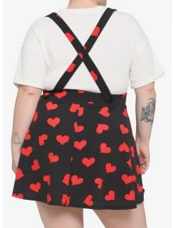 HUNIVERS Red Hearts Black Suspender Skirt Plus Size -Dresses Online Store 18532234 av2