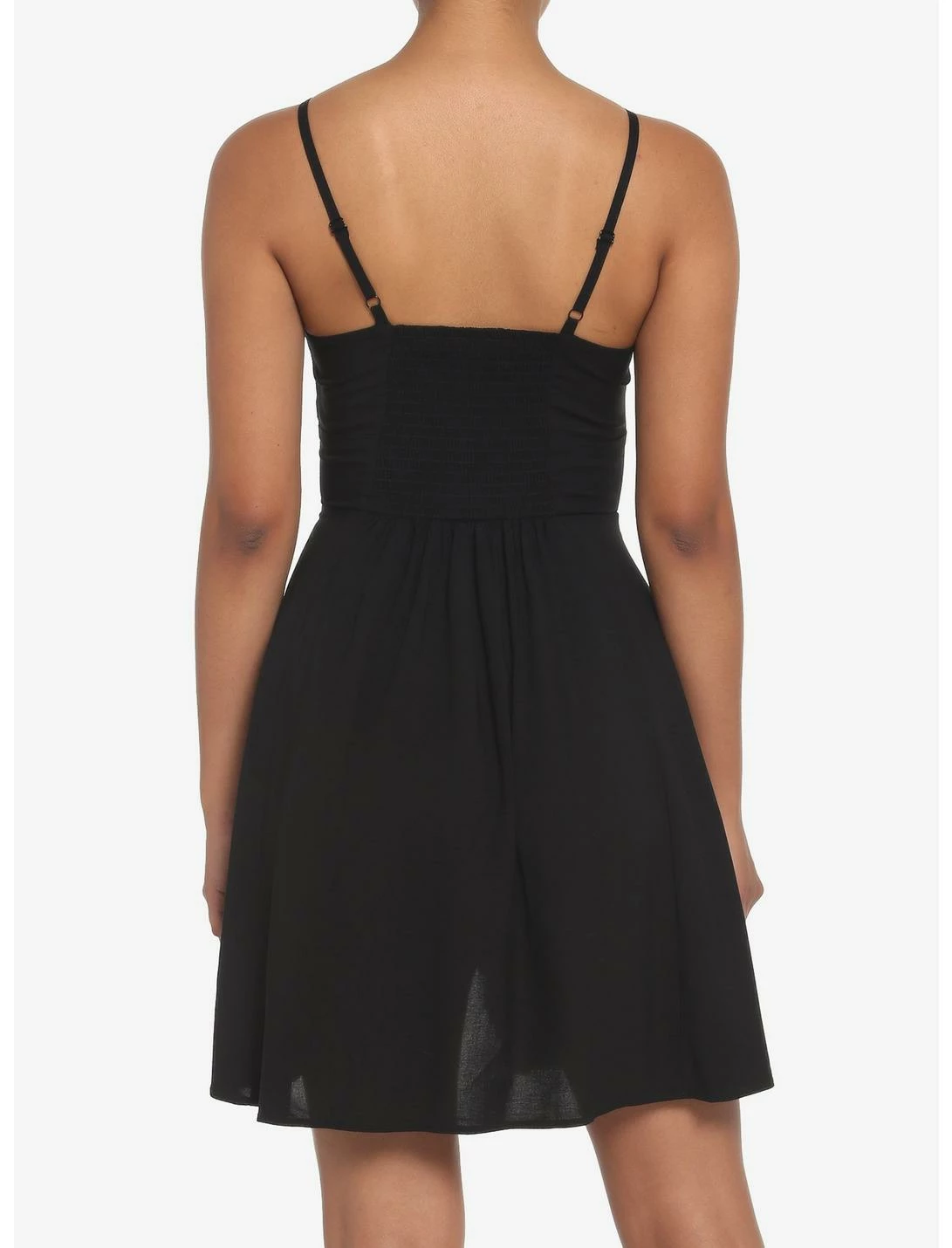 HUNIVERS Black Empire Slit Dress 3 HUNIVERS Black Empire Slit Dress - Image 3