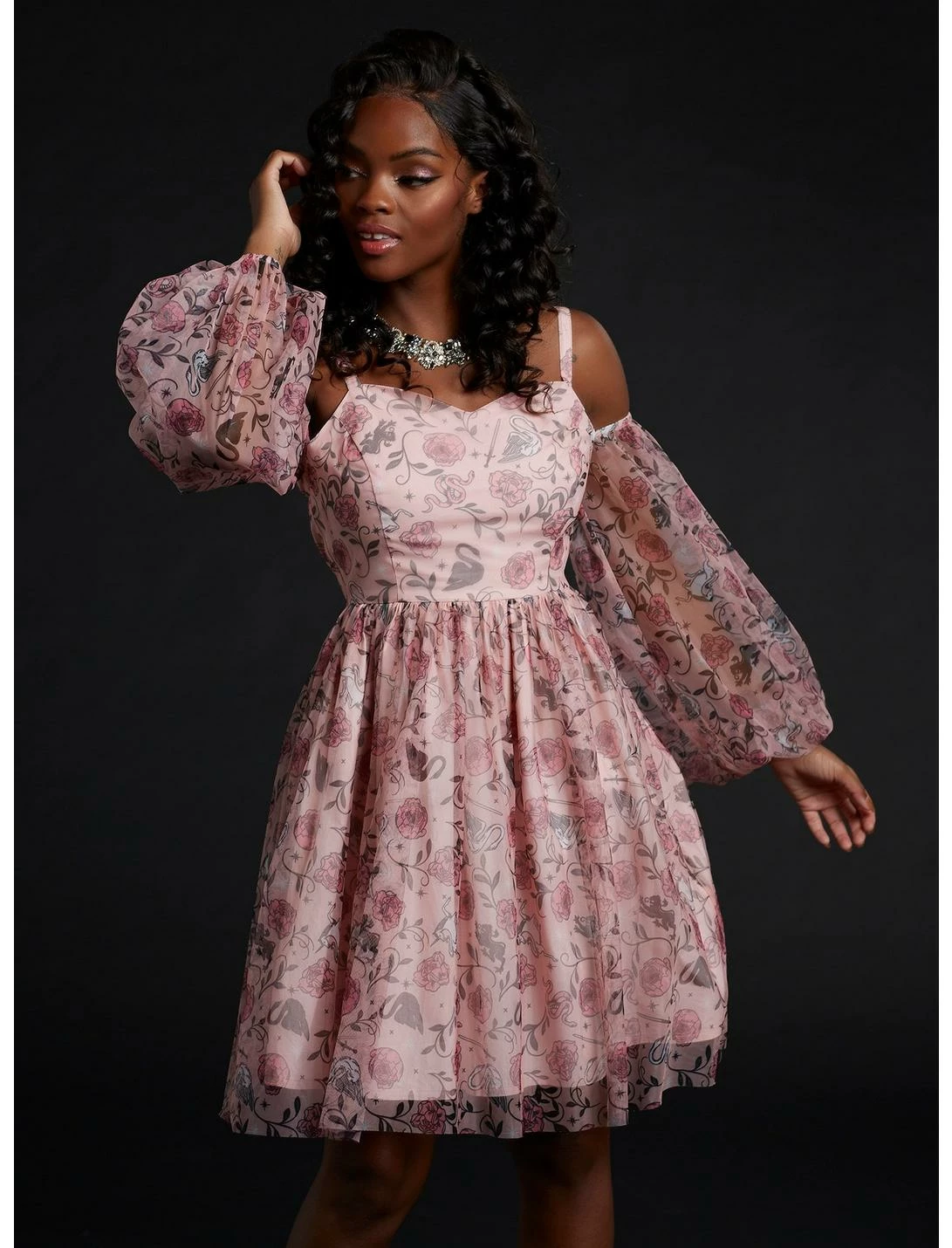 HUNIVERS The School For Good And Evil Evers Cold Shoulder Dress 1 HUNIVERS The School For Good And Evil Evers Cold Shoulder Dress