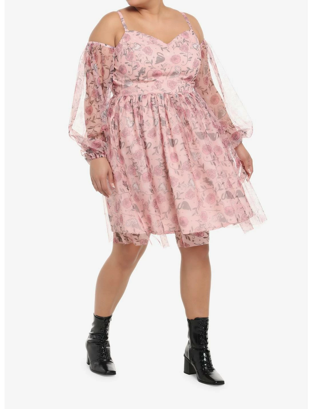 HUNIVERS The School For Good And Evil Evers Cold Shoulder Dress Plus Size 2 HUNIVERS The School For Good And Evil Evers Cold Shoulder Dress Plus Size - Image 2