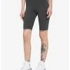 HUNIVERS Charcoal Grey 9 Inch Inseam Bike Shorts