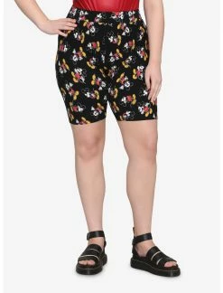 Dresses Online Store 48 HUNIVERS Disney Mickey Mouse Poses Bike Shorts Plus Size