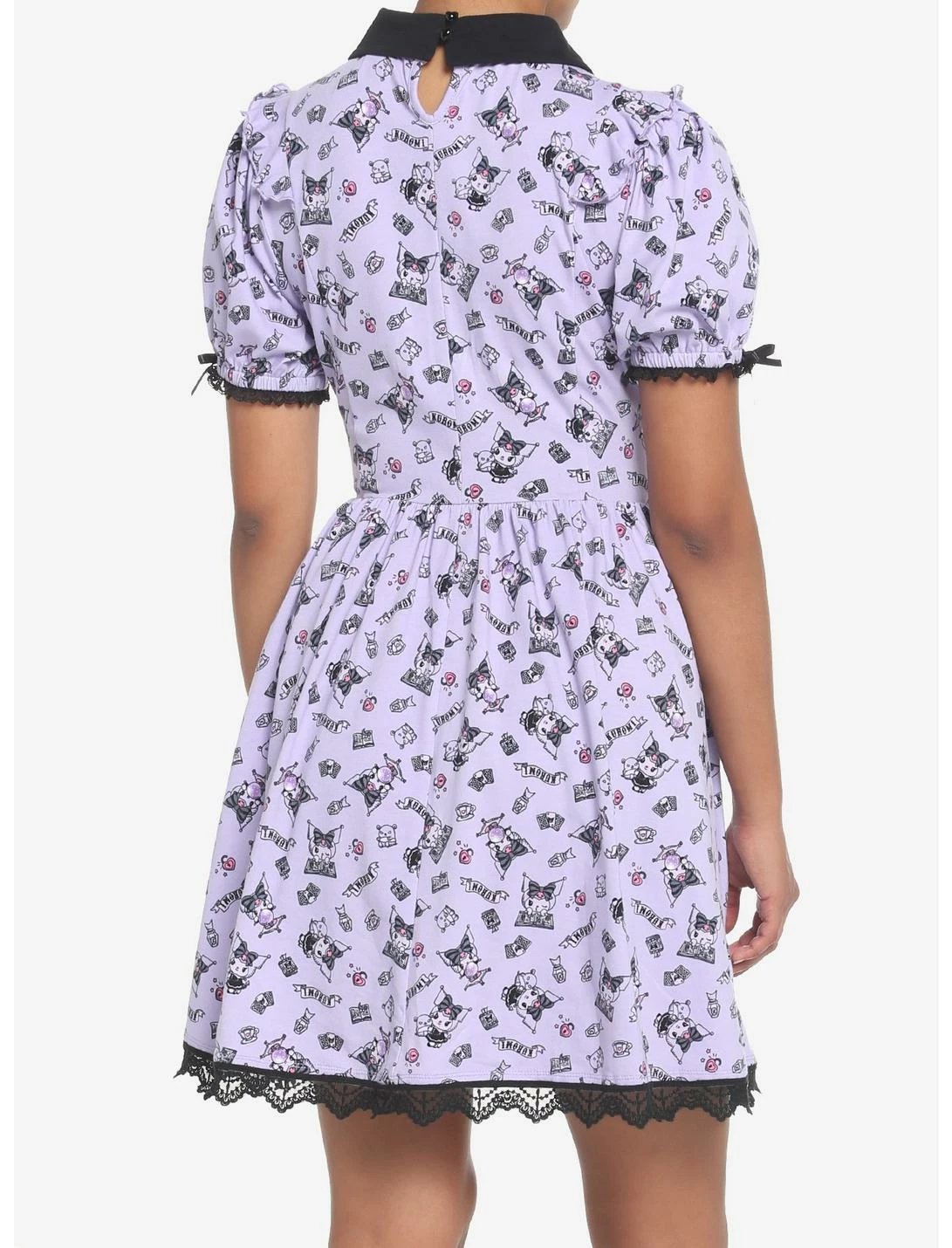 HUNIVERS Kuromi Crystal Ball Lolita Lace Dress 3 HUNIVERS Kuromi Crystal Ball Lolita Lace Dress - Image 3