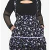 HUNIVERS Kuromi Fortune Teller Tiered Suspender Skirt Plus Size