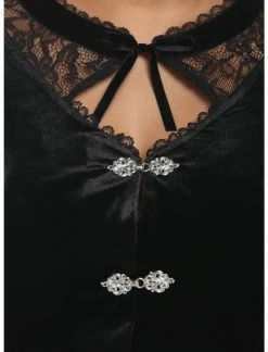 HUNIVERS Black Velvet Hi-Low Jacket Plus Size 7 HUNIVERS Black Velvet Hi-Low Jacket Plus Size -Dresses Online Store 18780637 av3