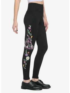 HUNIVERS Harry Potter Deathly Hallows Floral Leggings -Dresses Online Store 18780997 av3