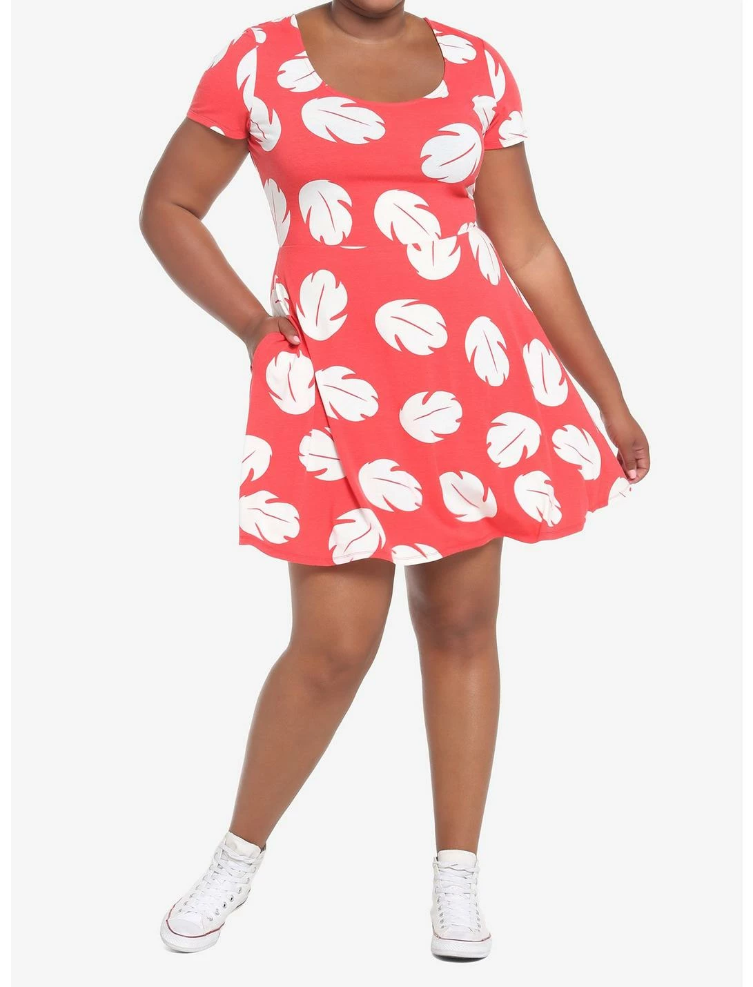 HUNIVERS Disney Lilo & Stitch Skater Dress Plus Size 2 HUNIVERS Disney Lilo & Stitch Skater Dress Plus Size - Image 2