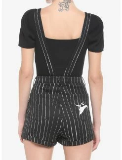 HUNIVERS The Nightmare Before Christmas Jack Pinstripe Shortalls -Dresses Online Store 18869738 av2