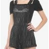 HUNIVERS The Nightmare Before Christmas Jack Pinstripe Shortalls