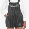 HUNIVERS The Nightmare Before Christmas Jack Pinstripe Shortalls Plus Size