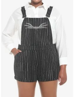 HUNIVERS The Nightmare Before Christmas Jack Pinstripe Shortalls Plus Size
