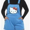 HUNIVERS Hello Kitty Blue Shortalls Plus Size