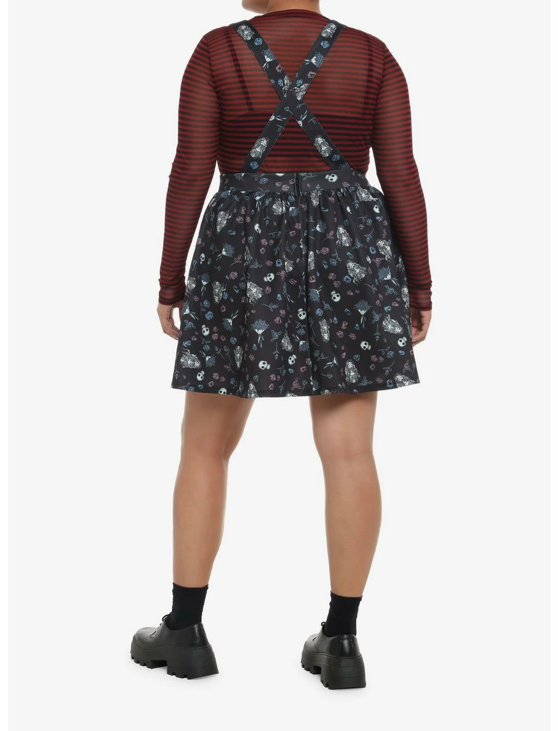 HUNIVERS Corpse Bride Icon Suspender Skirt Plus Size 3 HUNIVERS Corpse Bride Icon Suspender Skirt Plus Size - Image 3