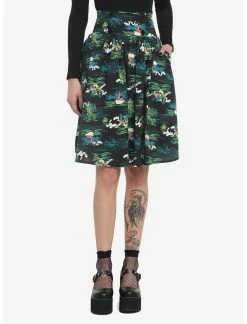 HUNIVERS Universal Monsters Creature From The Black Lagoon Allover Print Skirt
