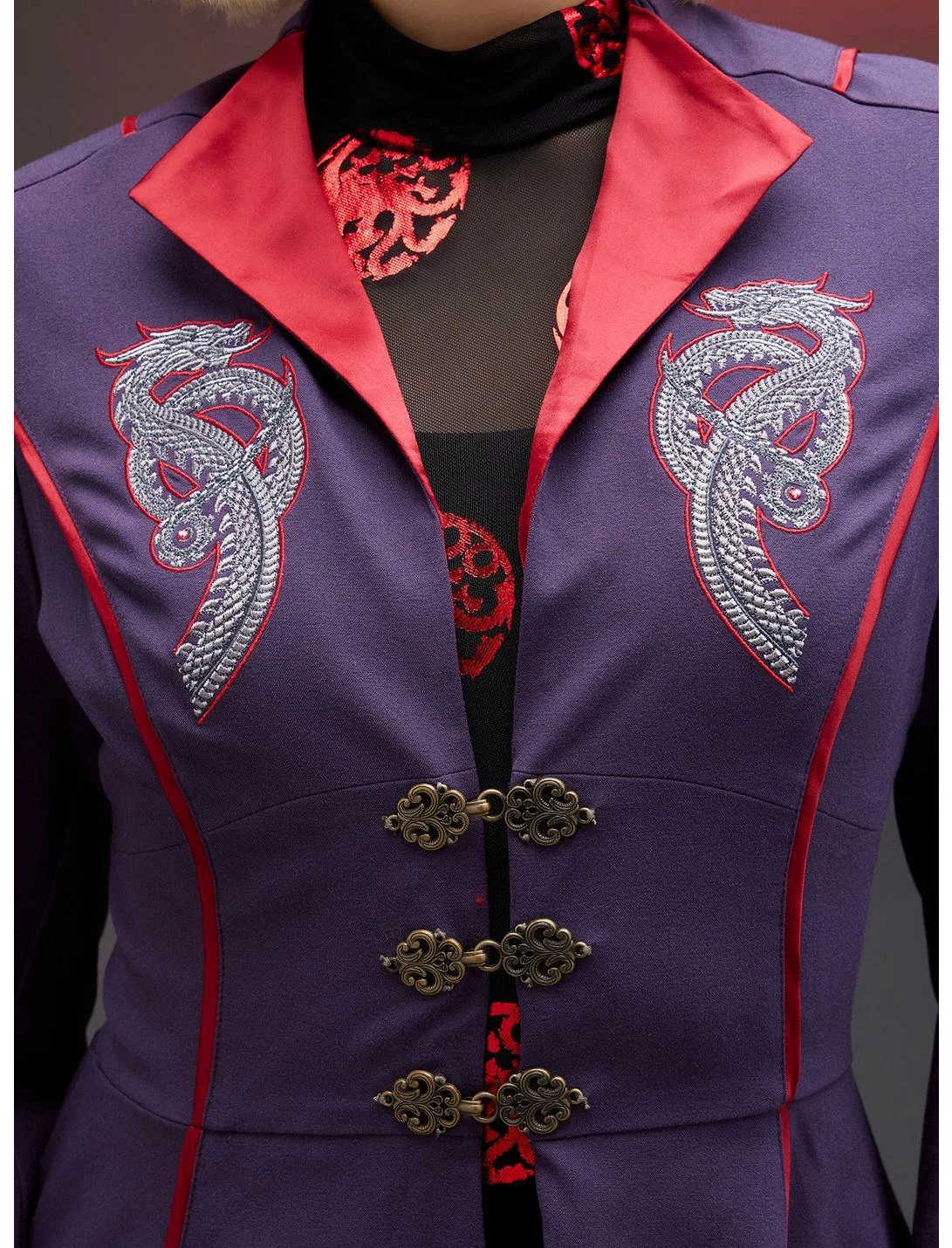 HUNIVERS House Of The Dragon Rhaenyra Targaryen Waistcoat 4 HUNIVERS House Of The Dragon Rhaenyra Targaryen Waistcoat - Image 4