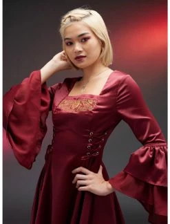 HUNIVERS House Of The Dragon Rhaenyra Targaryen Bell Sleeve Dress 8 HUNIVERS House Of The Dragon Rhaenyra Targaryen Bell Sleeve Dress -Dresses Online Store 18885749 av3