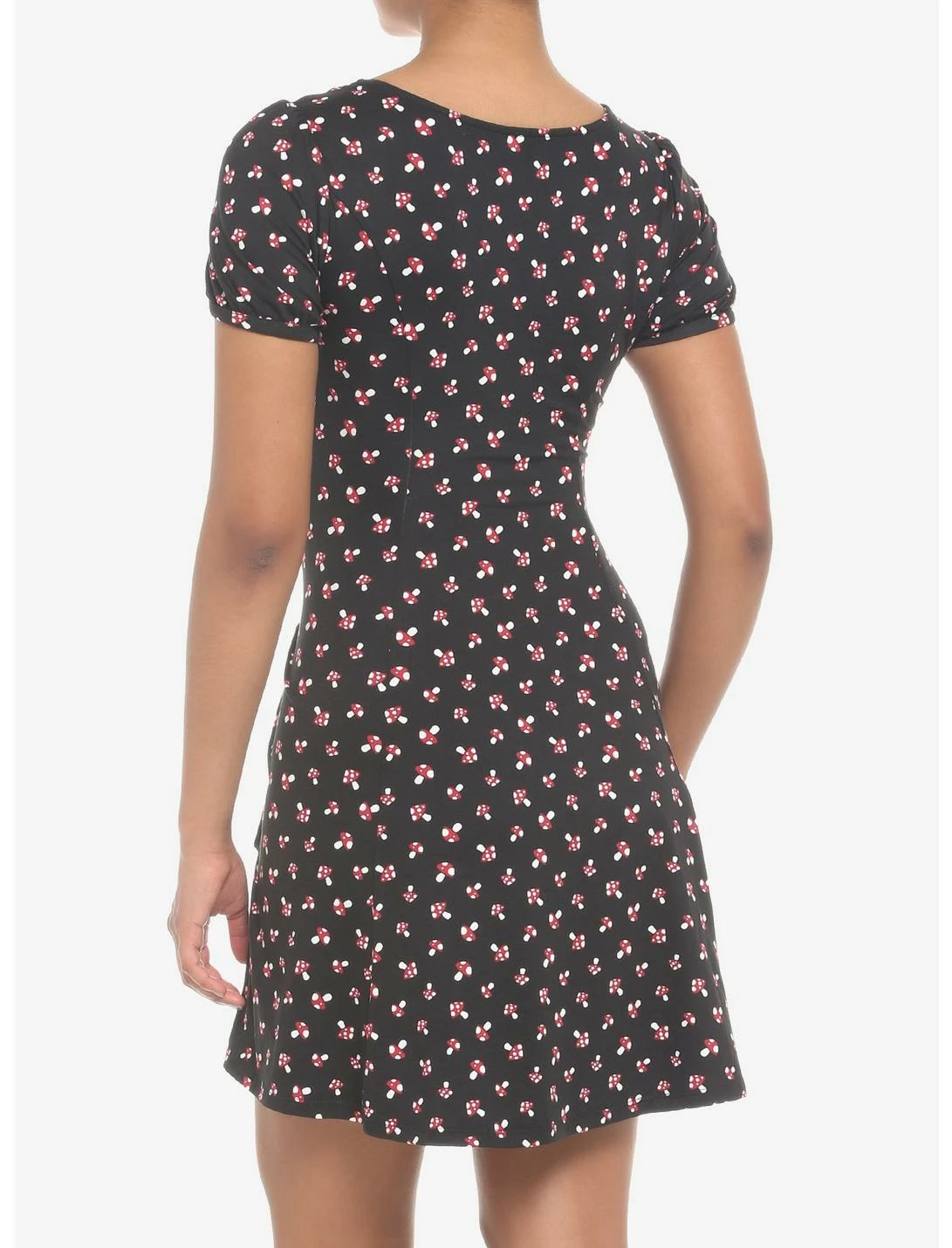 HUNIVERS Black Mushroom Empire Dress 3 HUNIVERS Black Mushroom Empire Dress - Image 3