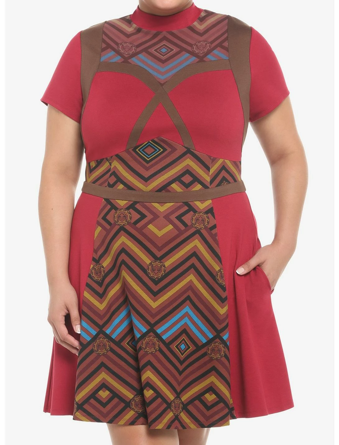 HUNIVERS Her Universe Marvel Black Panther: Wakanda Forever Dora Milaje Dress Plus Size 1 HUNIVERS Her Universe Marvel Black Panther: Wakanda Forever Dora Milaje Dress Plus Size