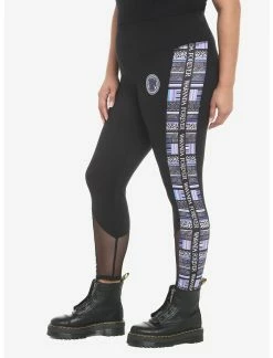 HUNIVERS Her Universe Marvel Black Panther: Wakanda Forever Geometric Stripe Leggings Plus Size -Dresses Online Store 19018975 av3
