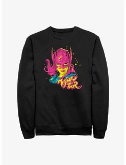 Null Marvel Thor: Love And Thunder Pop Art Mighty Thor Sweatshirt