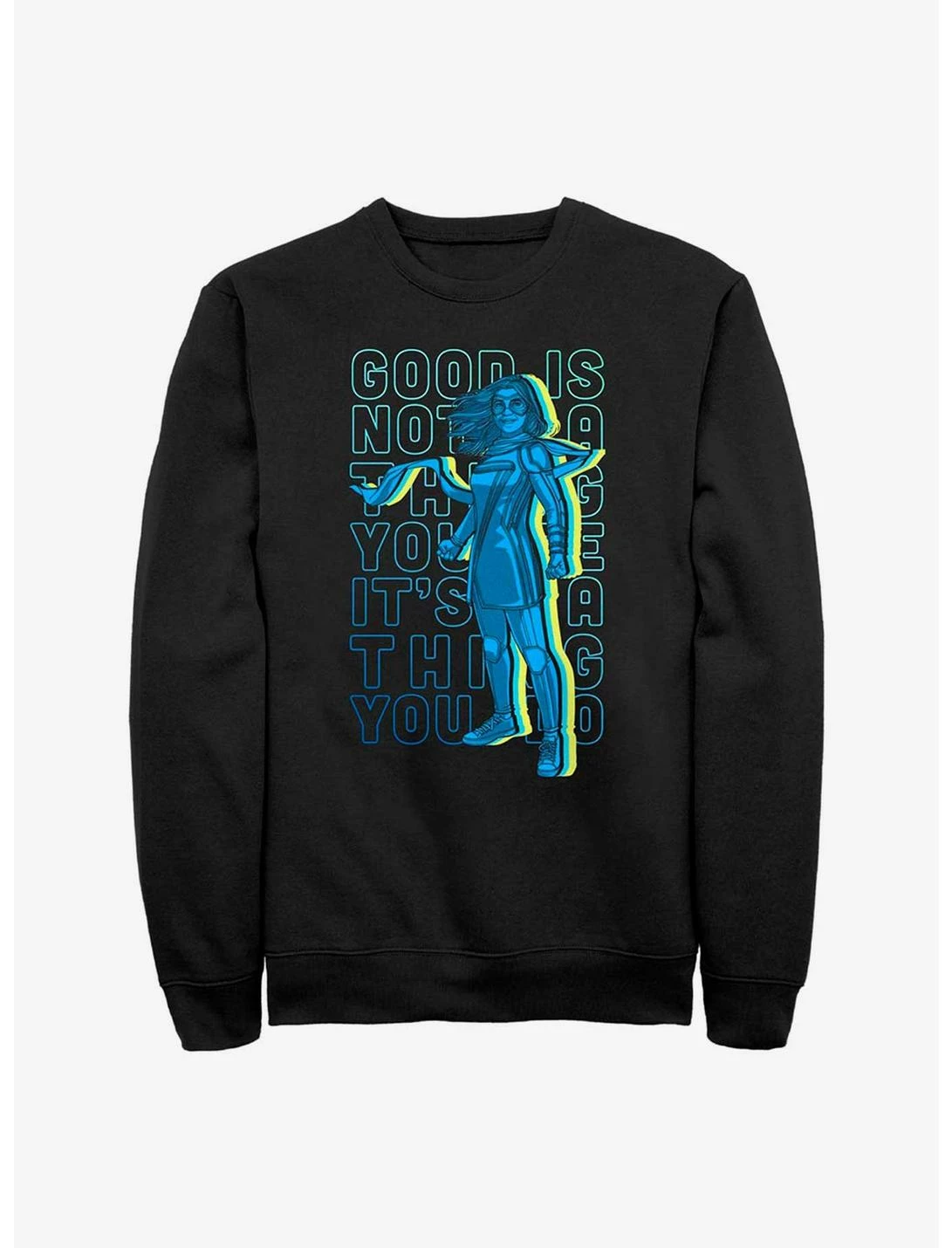 Null Marvel Ms. Marvel Do Good Stack Sweatshirt 1 Null Marvel Ms. Marvel Do Good Stack Sweatshirt