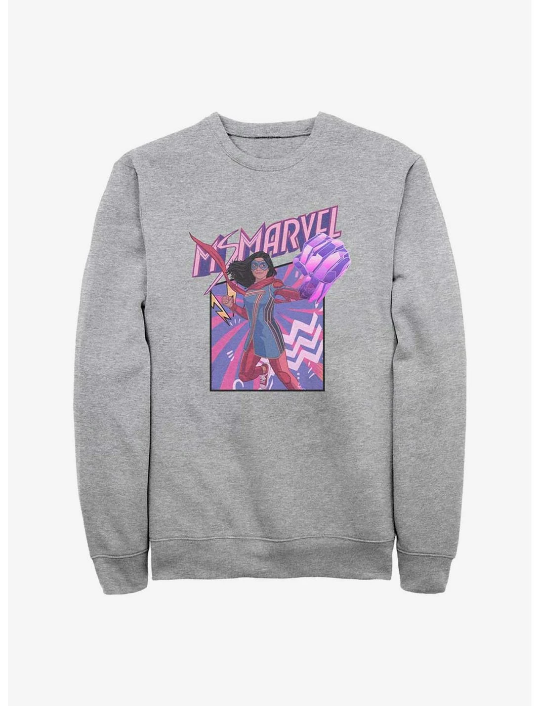 Null Marvel Ms. Marvel Fist Panel Sweatshirt 1 Null Marvel Ms. Marvel Fist Panel Sweatshirt