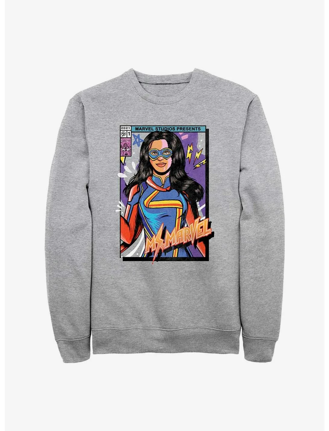 Null Marvel Ms. Marvel Cover Sweatshirt 1 Null Marvel Ms. Marvel Cover Sweatshirt