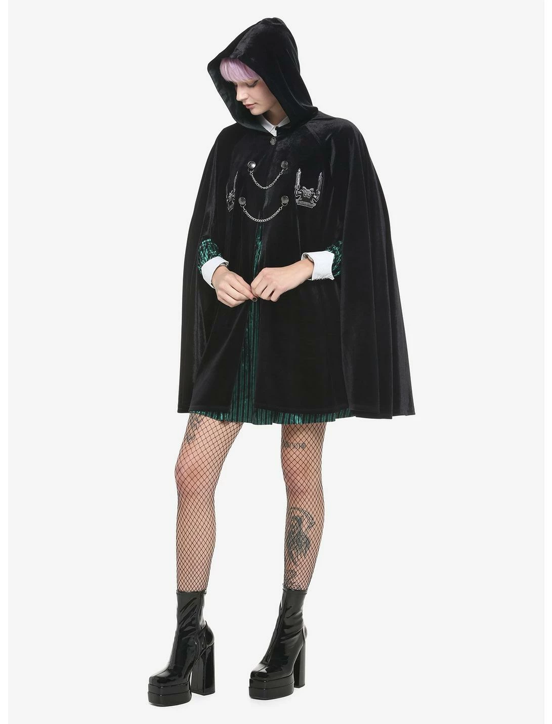 HUNIVERS Her Universe Disney The Haunted Mansion Gargoyle Velvet Hooded Cape 2 HUNIVERS Her Universe Disney The Haunted Mansion Gargoyle Velvet Hooded Cape - Image 2