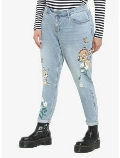 HUNIVERS Disney Bambi & Thumper Mom Jeans Plus Size 5 HUNIVERS Disney Bambi & Thumper Mom Jeans Plus Size -Dresses Online Store 19117560 av2