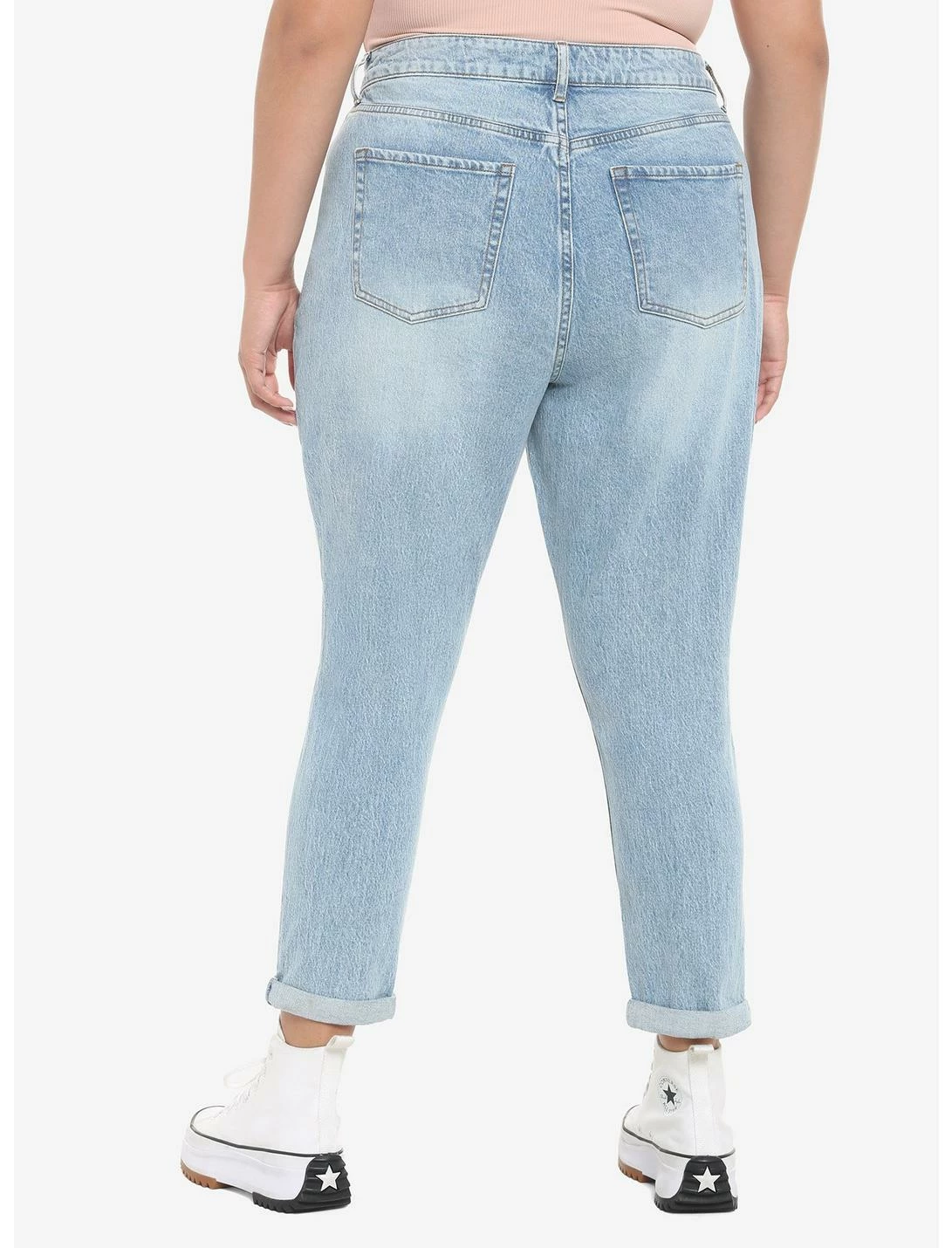 HUNIVERS Little Twin Stars Mom Jeans Plus Size 2 HUNIVERS Little Twin Stars Mom Jeans Plus Size - Image 2