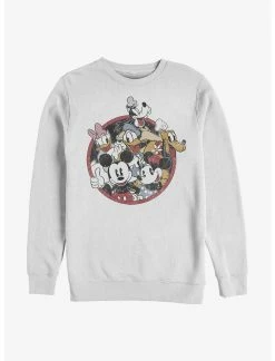 Null Disney Mickey Mouse Retro Group Sweatshirt