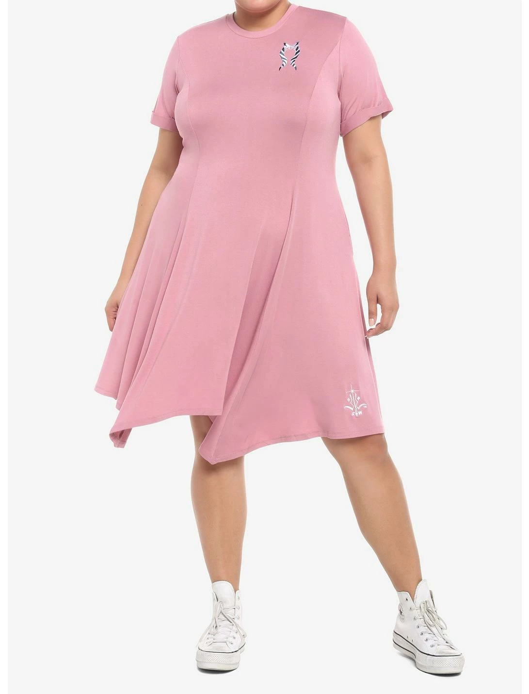 HUNIVERS Her Universe Star Wars Ahsoka Tano T-Shirt Dress Plus Size 2 HUNIVERS Her Universe Star Wars Ahsoka Tano T-Shirt Dress Plus Size - Image 2